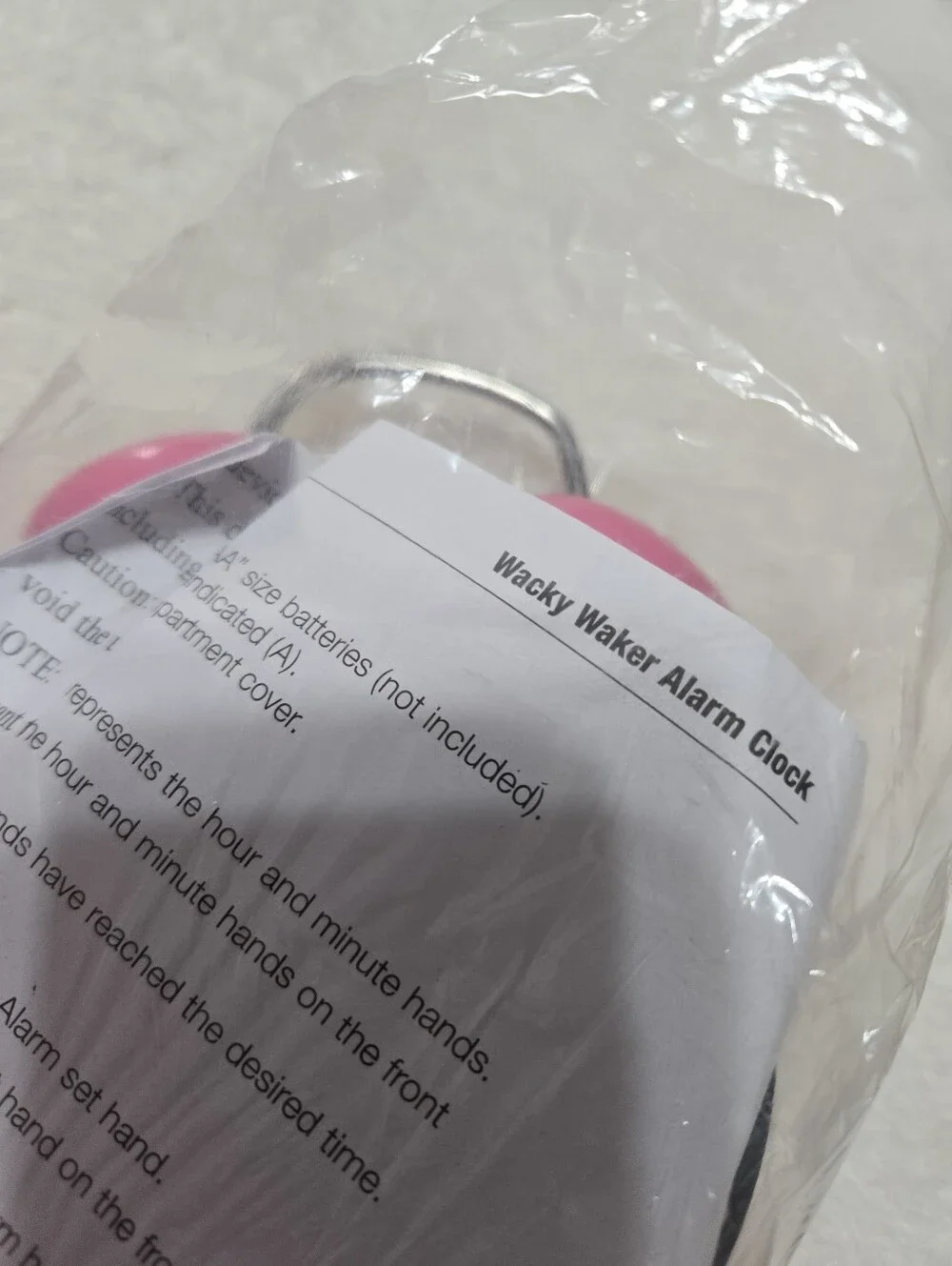 Wacky Waker Pink Pig Alarm Clock NIB